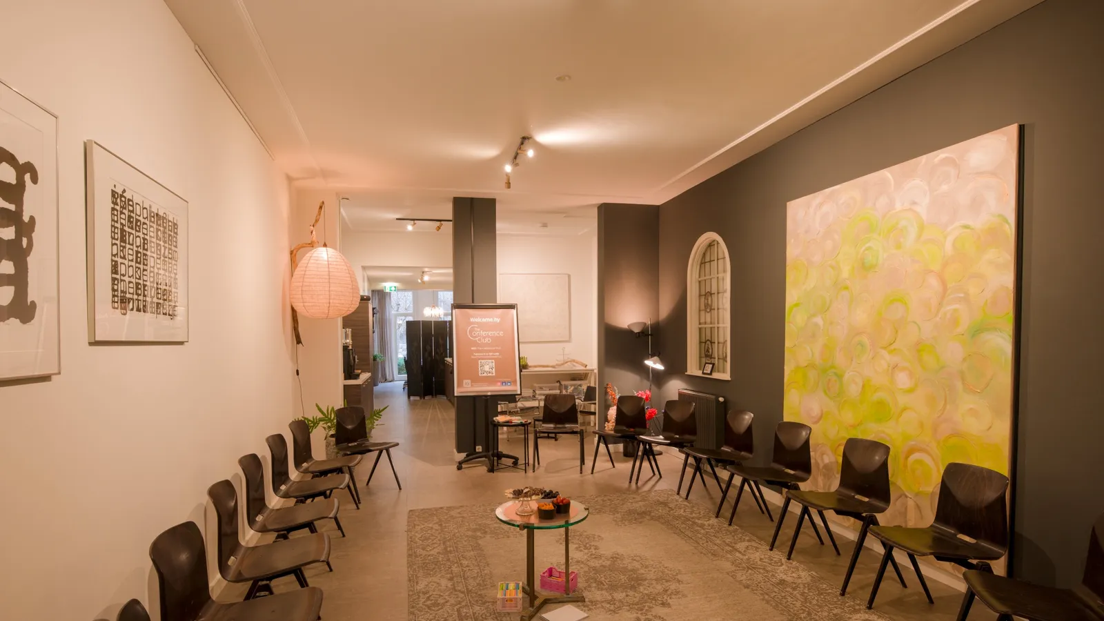 Livingroom Cirkel voor workshop, trainingen of creatieve sessie